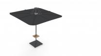 Infina UX Full Black with mobile base and  table with cover