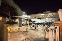 Parasol d�port� carr� 400x400cm Galileo Starwhite ou Inox SCOLARO