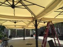 Grand parasol dport rectangle 8x8m Alu Poker Scolaro SCOLARO