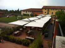 Grand parasol dport rectangle 4x8m Alu Double Scolaro SCOLARO