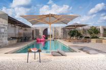 parasol bois qualit Palladio Standard Taupe Pool