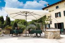 Parasol terrasse hotel mat baleines aluminium Leonardo Telescopic SCOLARO