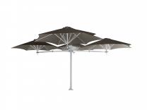 Parasol 1 poteau + 2 parasols (2 bras 2m + 2 armatures + 2 toiles) Paraflex Evolution UMBROSA