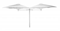 Parasol 1 poteau + 2 parasols (2 bras 2m + 2 armatures + 2 toiles) Paraflex Evolution UMBROSA